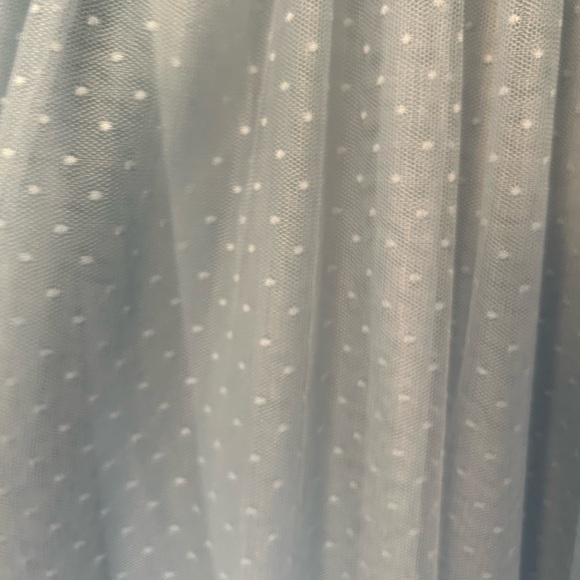 Powder blue ASOS design cami spot tulle mesh pep hem maxi dress - Picture 6 of 7